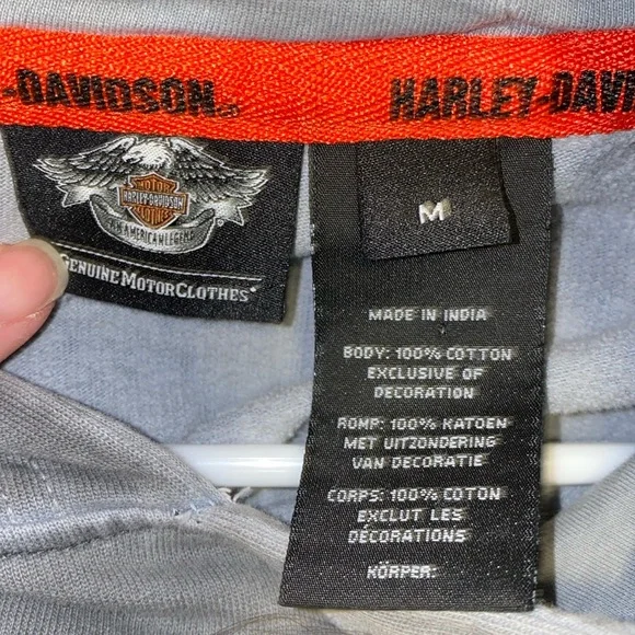 Harley-Davidson Motorcycles Mens Hoodie Size Medium - Picture 8 of 9